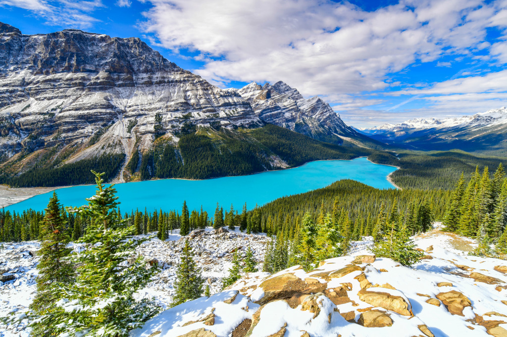 Peyto Lake, Kanada jigsaw puzzle in Puzzle des Tages puzzles on TheJigsawPuzzles.com