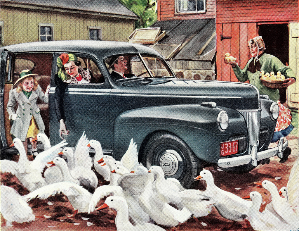 1941 Ford Deluxe Fordor Sedan jigsaw puzzle in Carros & Motos puzzles on TheJigsawPuzzles.com