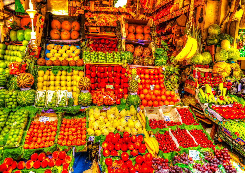 Grande Bazar em Istambul, Turquia jigsaw puzzle in Frutas & Vegetais puzzles on TheJigsawPuzzles.com