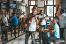 Cuban Band Performing in Bar Dos Hermanos