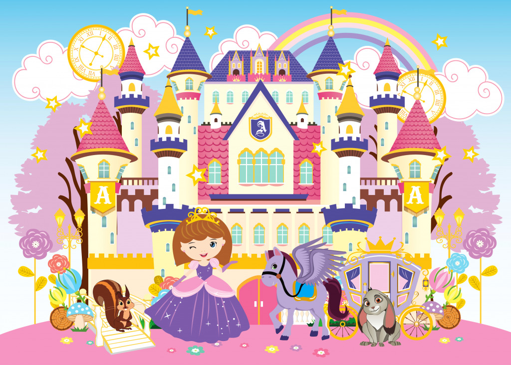 Fairytale Princess Castle jigsaw puzzle in Castles puzzles on TheJigsawPuzzles.com