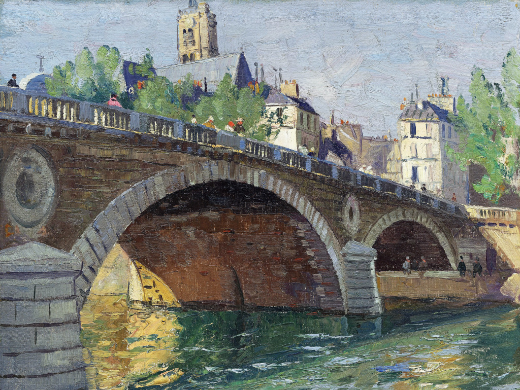 Pont au Change, Paris jigsaw puzzle in Obras de Arte puzzles on TheJigsawPuzzles.com