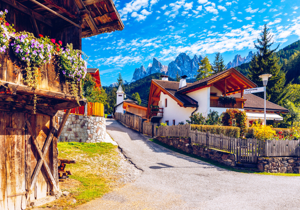 Santa Maddalena Village, South Tyrol, Italy jigsaw puzzle in Puzzle of the Day puzzles on TheJigsawPuzzles.com