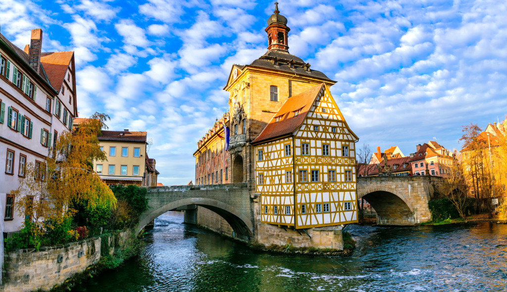 Prefeitura de Bamberg, Alemanha jigsaw puzzle in Pontes puzzles on TheJigsawPuzzles.com