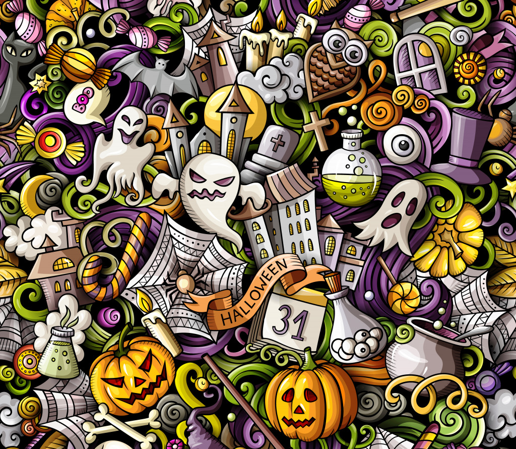 Fröhliches Halloween! jigsaw puzzle in Puzzle des Tages puzzles on TheJigsawPuzzles.com