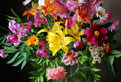 Bouquet of Flowers in a Jug jigsaw puzzle in Flowers puzzles on ...