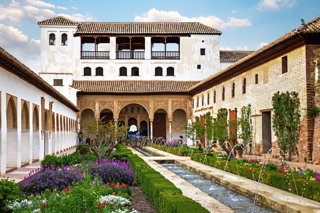 Palácio de Generalife em Granada, Espanha jigsaw puzzle in Castelos puzzles on TheJigsawPuzzles.com