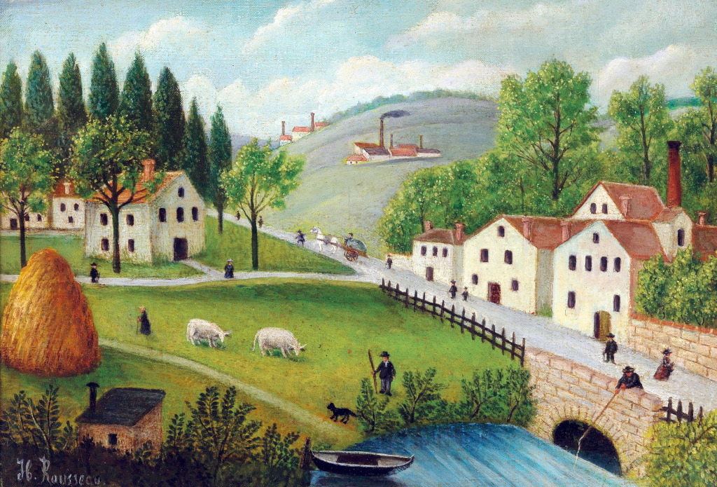 Pastoral Landscape jigsaw puzzle in Piece of Art puzzles on TheJigsawPuzzles.com
