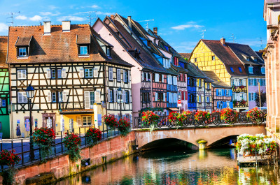 Canal in Colmar, France jigsaw puzzle in Bridges puzzles on ...