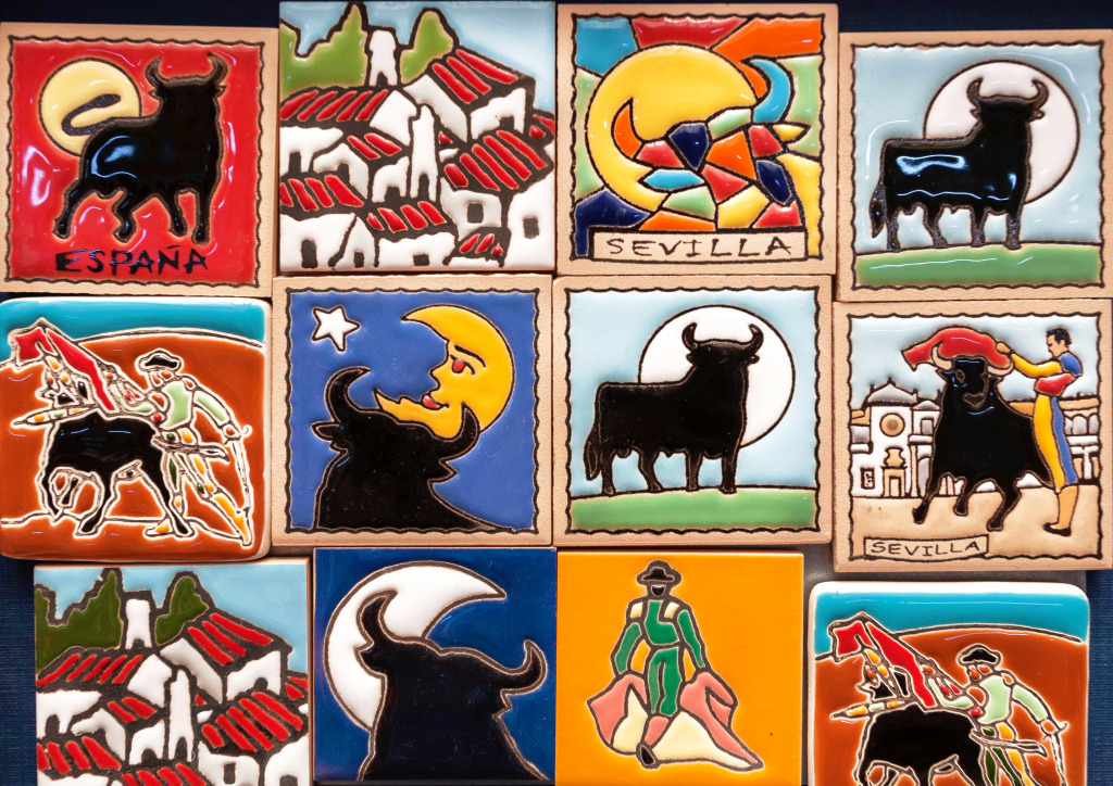 Lembranças de Sevilha, Espanha jigsaw puzzle in Artesanato puzzles on TheJigsawPuzzles.com
