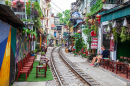 Hanoi Street Train Tracks, Vietnam