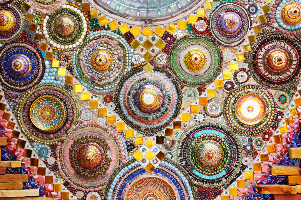 Mosaic in Thailand jigsaw puzzle in Bricolage puzzles on TheJigsawPuzzles.com