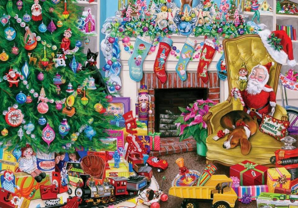 Christmas jigsaw puzzle in Lynda Baran puzzles on TheJigsawPuzzles.com