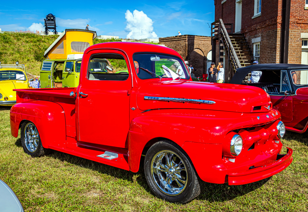 1952 Ford F-1 Pick-up in Florida jigsaw puzzle in Puzzle des Tages puzzles on TheJigsawPuzzles.com