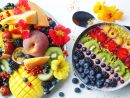 Fruit Platter and Smoothie Bowl