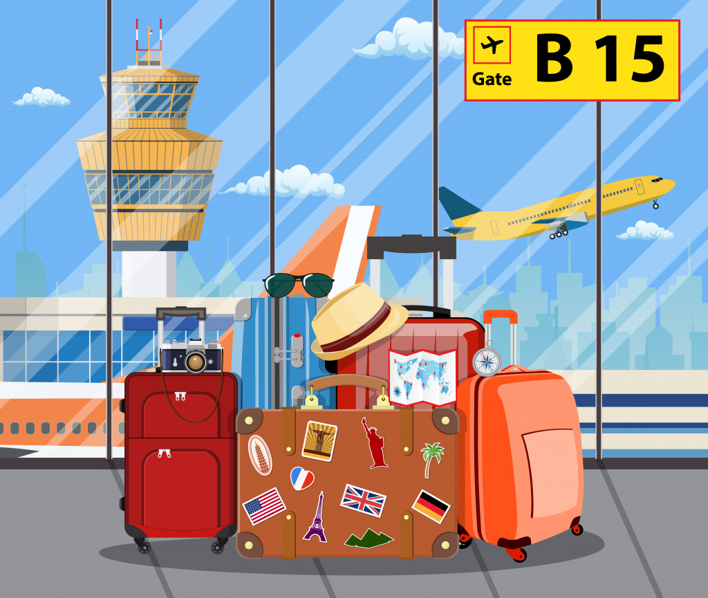 Travel Suitcases jigsaw puzzle in Aviation puzzles on TheJigsawPuzzles.com