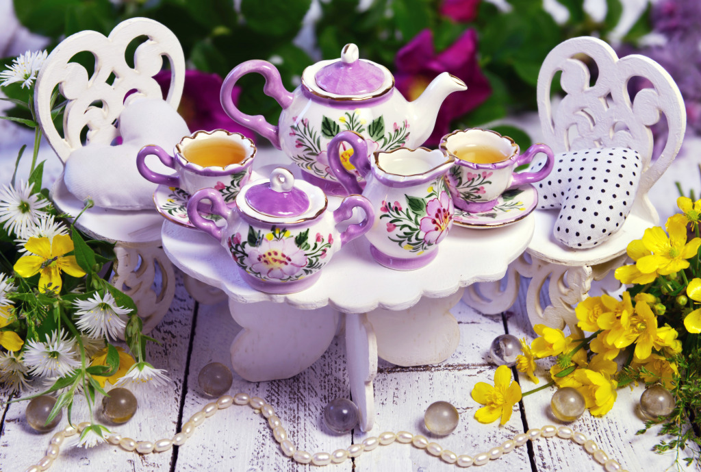 Tea Party jigsaw puzzle in Macro puzzles on TheJigsawPuzzles.com