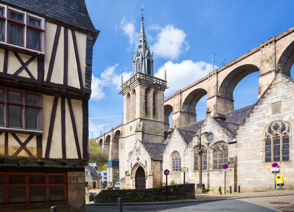 Viaduct in Morlaix, France jigsaw puzzle in Ponts puzzles on TheJigsawPuzzles.com