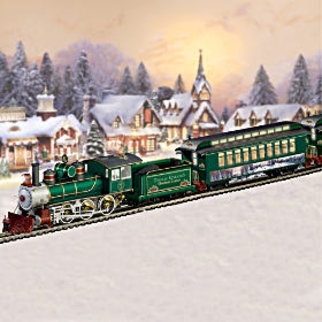 Christmas Train jigsaw puzzle in frederick loeber puzzles on TheJigsawPuzzles.com