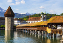 Chapel Bridge in Lucerne, Switzerland