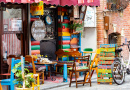 Cozy Street Cafe in Istanbul, Turkey