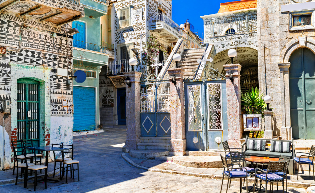 Pyrgi Village, Chios Island, Greece jigsaw puzzle in Street View puzzles on TheJigsawPuzzles.com