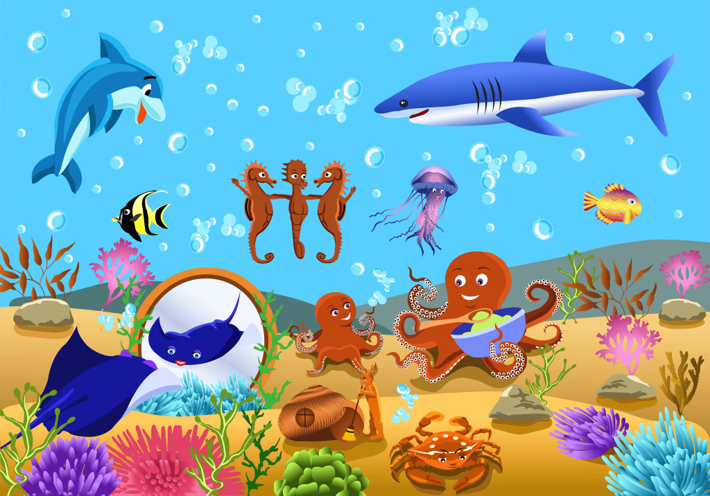 Undersea Life jigsaw puzzle in Sous les mers puzzles on TheJigsawPuzzles.com