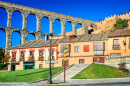 Ancient Roman Aqueduct, Segovia, Spain