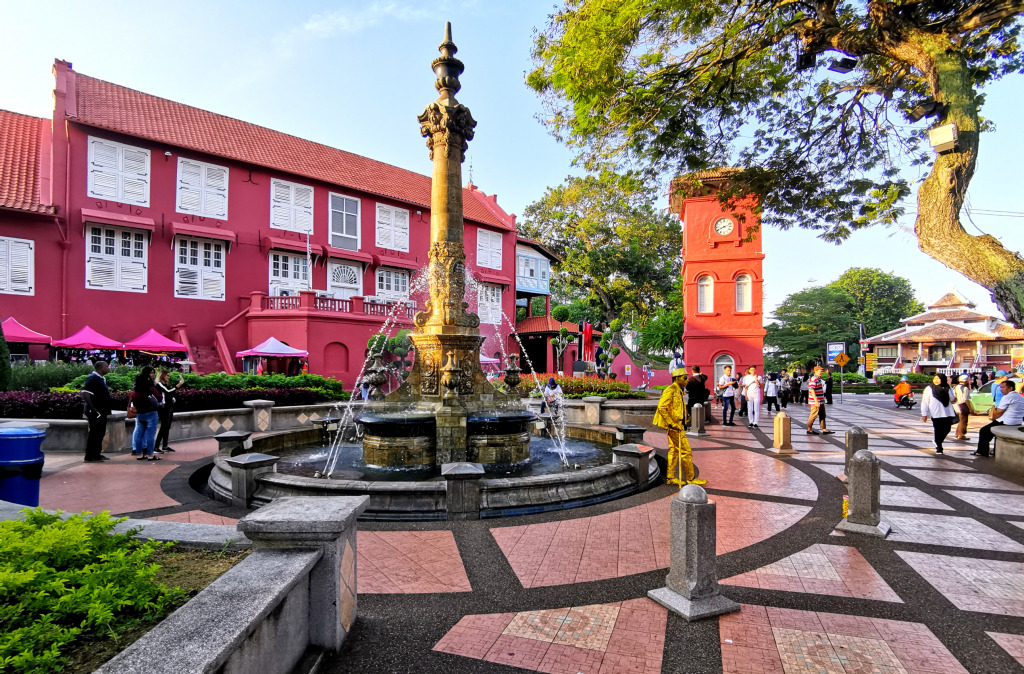 Red Square in Malacca, Malaysia jigsaw puzzle in Waterfalls puzzles on TheJigsawPuzzles.com