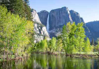 Yosemite Fall with Merced River jigsaw puzzle in Waterfalls puzzles on ...