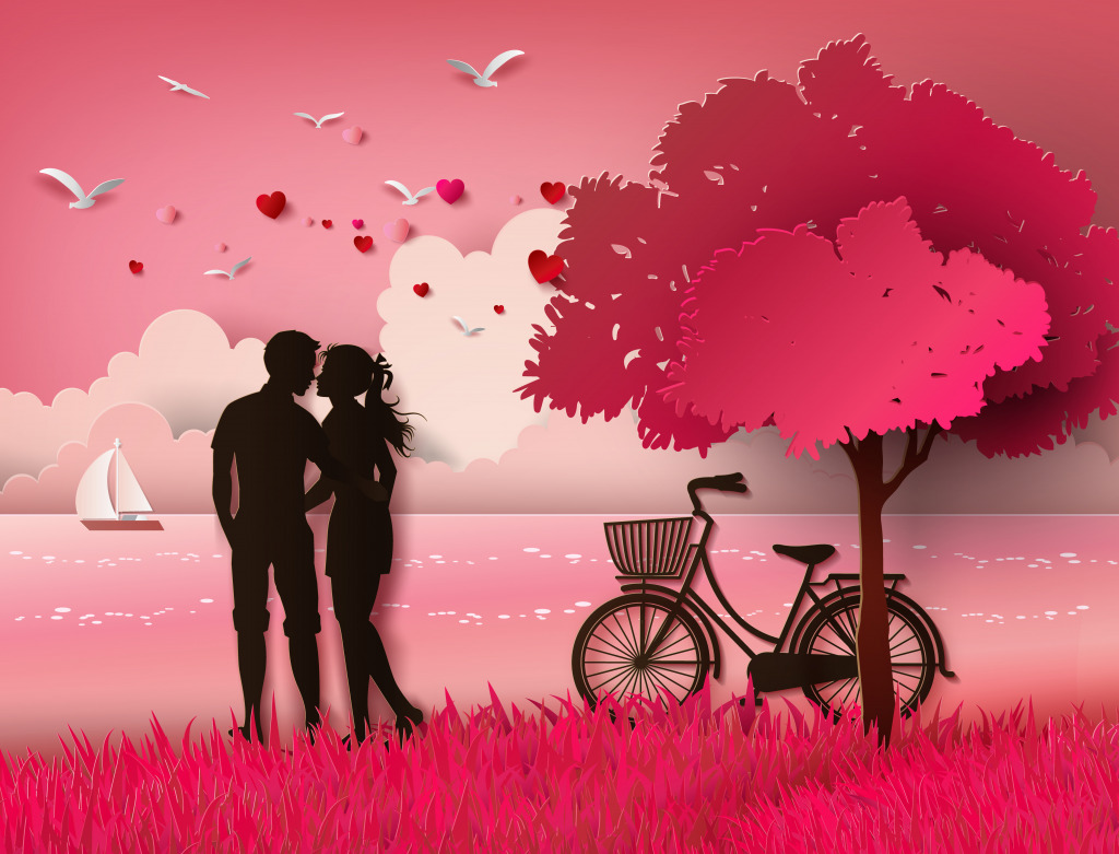 Romantic Couple jigsaw puzzle in Valentine's Day puzzles on TheJigsawPuzzles.com