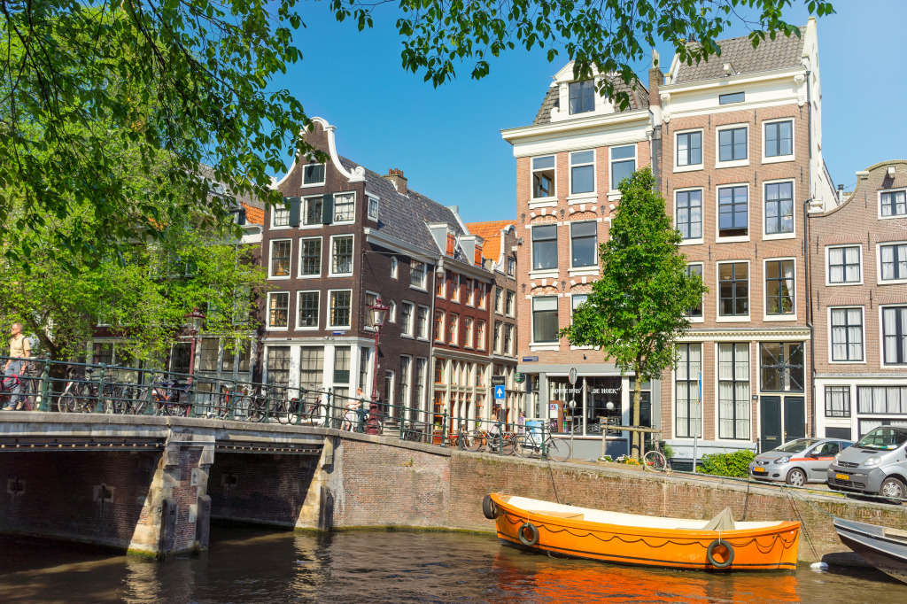 Ponte Reestraat, Amsterdã jigsaw puzzle in Pontes puzzles on TheJigsawPuzzles.com
