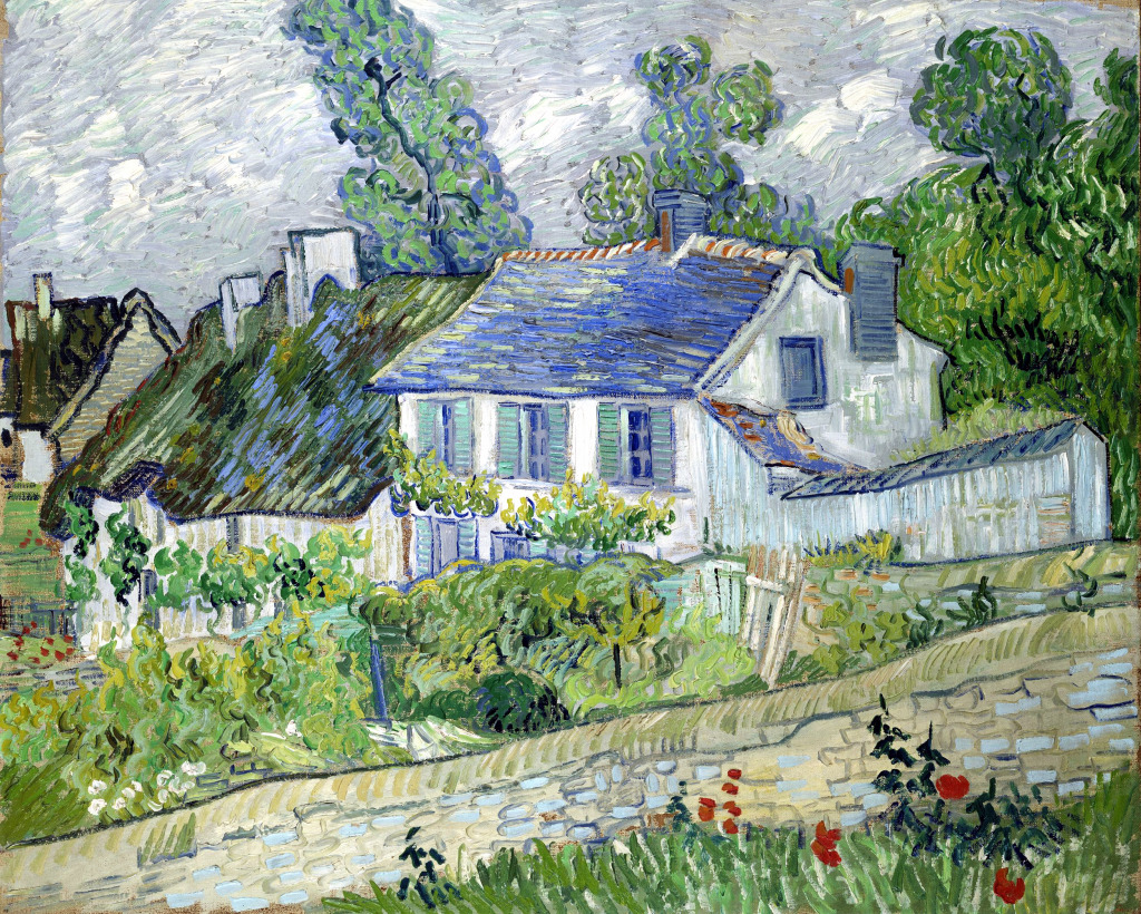Houses at Auvers jigsaw puzzle in Chefs d'oeuvres puzzles on TheJigsawPuzzles.com