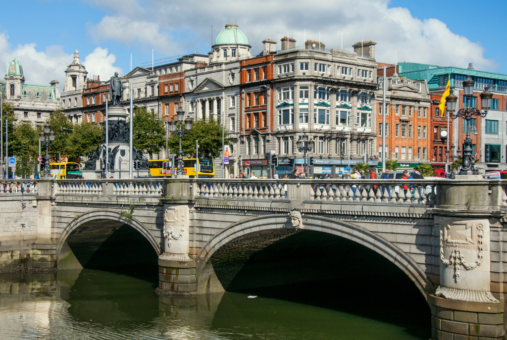 Ponte O'Connell, Dublin, Irlanda jigsaw puzzle in Pontes puzzles on TheJigsawPuzzles.com
