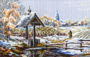 Embroidered Winter Landscape