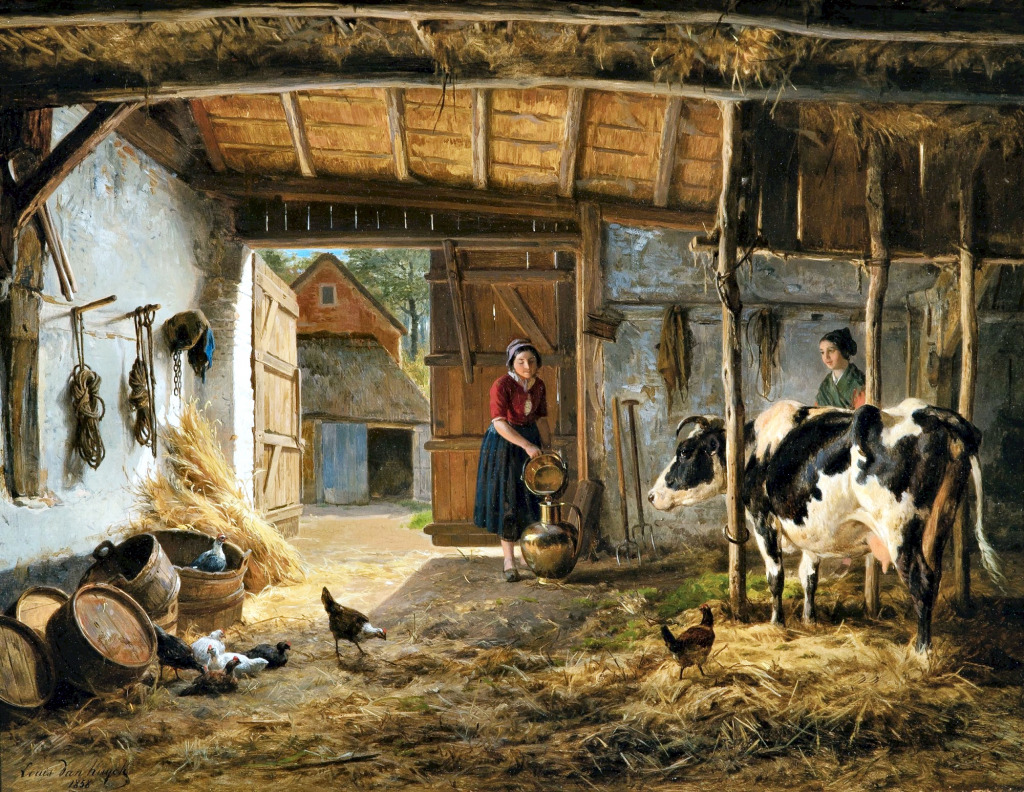 Stable Interior jigsaw puzzle in Chefs d'oeuvres puzzles on TheJigsawPuzzles.com