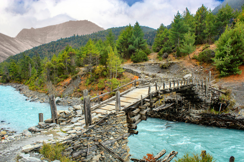 Annapurna Circuit, Nepal jigsaw puzzle in Ponts puzzles on TheJigsawPuzzles.com