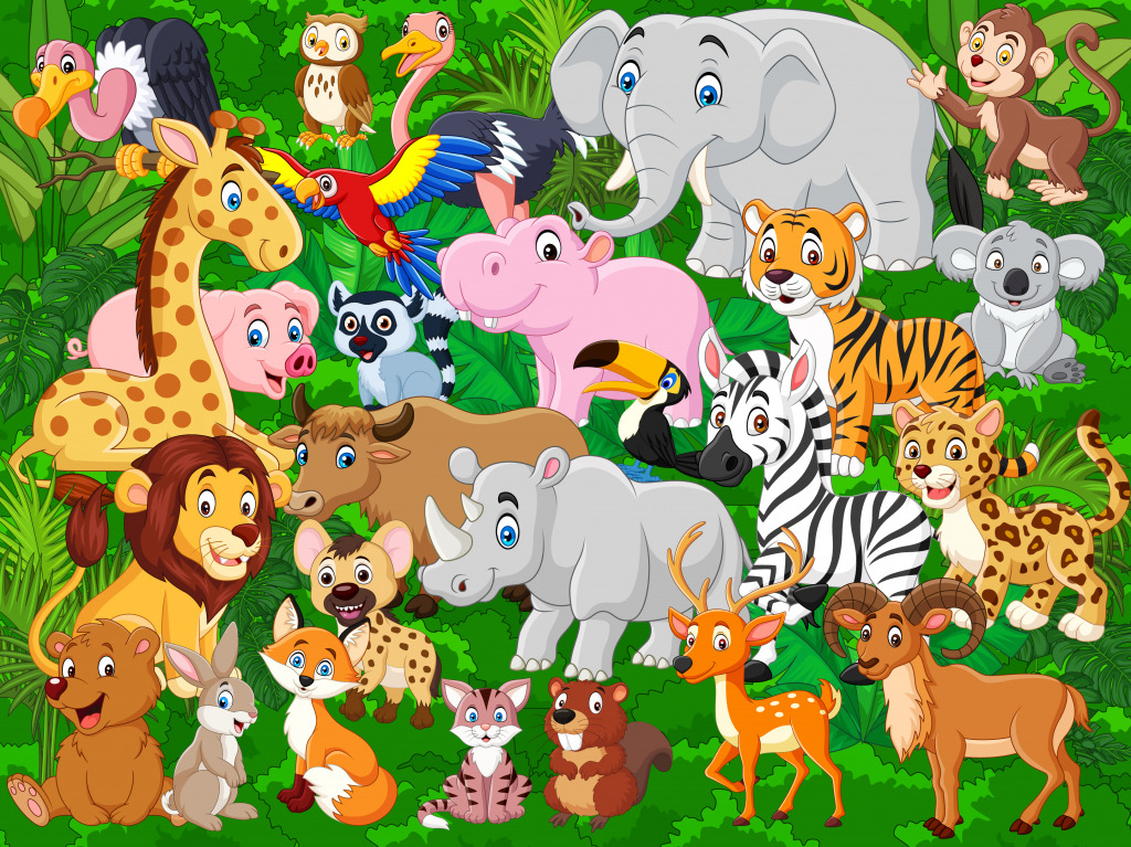 Wild Animals jigsaw puzzle in Puzzle of the Day puzzles on TheJigsawPuzzles.com