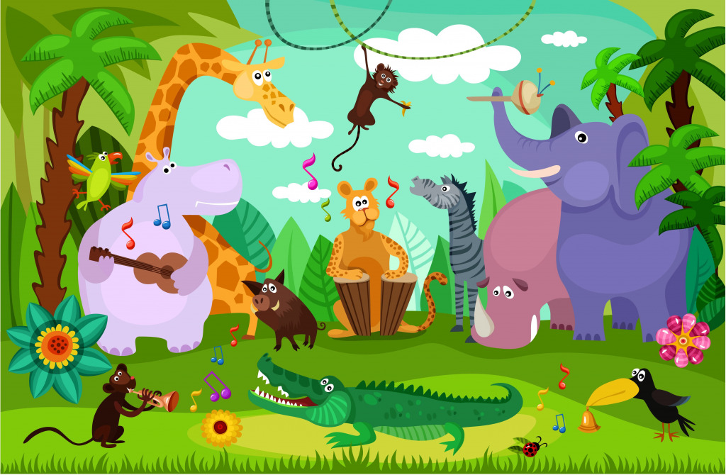 Forest Concert jigsaw puzzle in Kids Puzzles puzzles on TheJigsawPuzzles.com