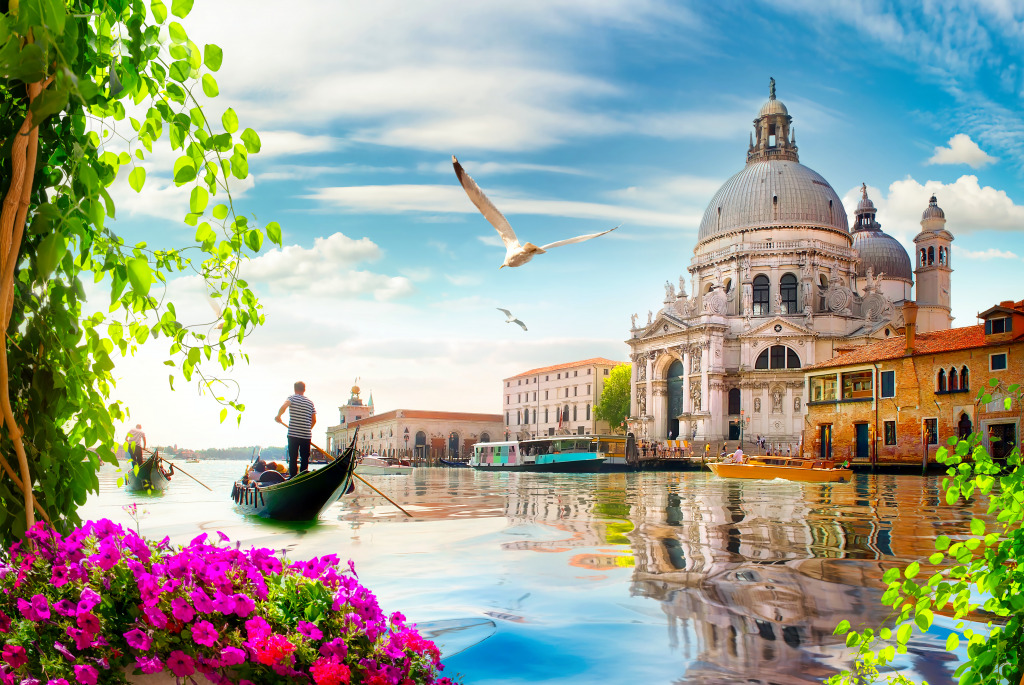 Santa Maria Della Salute Cathedral, Venice jigsaw puzzle in Puzzle of the Day puzzles on TheJigsawPuzzles.com