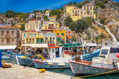Island of Symi, Rhodes, Greece jigsaw puzzle in Great Sightings puzzles ...