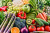 Assorted Raw Vegetables and Fruits