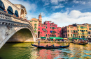 Grand Canal And Rialto Bridge, Venice