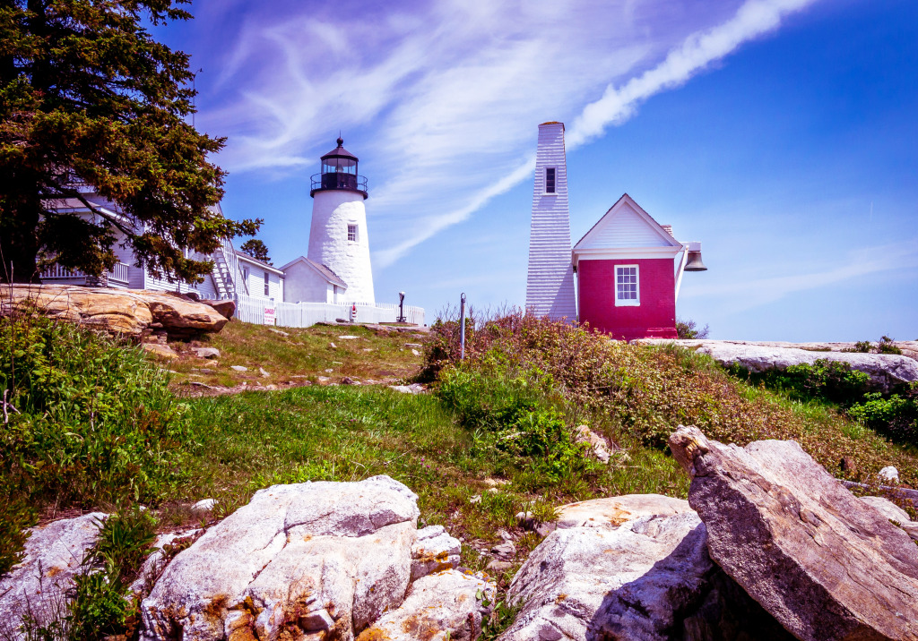 Pemaquid Point Lighthouse, Maine jigsaw puzzle in Great Sightings puzzles on TheJigsawPuzzles.com