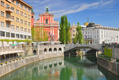 Triple Bridge, Ljubljana, Slovenia jigsaw puzzle in Bridges puzzles on ...