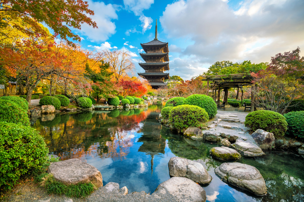 Templo de Toji, Quioto, Japão jigsaw puzzle in Lugares Maravilhosos puzzles on TheJigsawPuzzles.com
