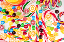 Colorful Lollipops and Candies