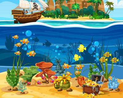 Treasure Island jigsaw puzzle in Under the Sea puzzles on ...