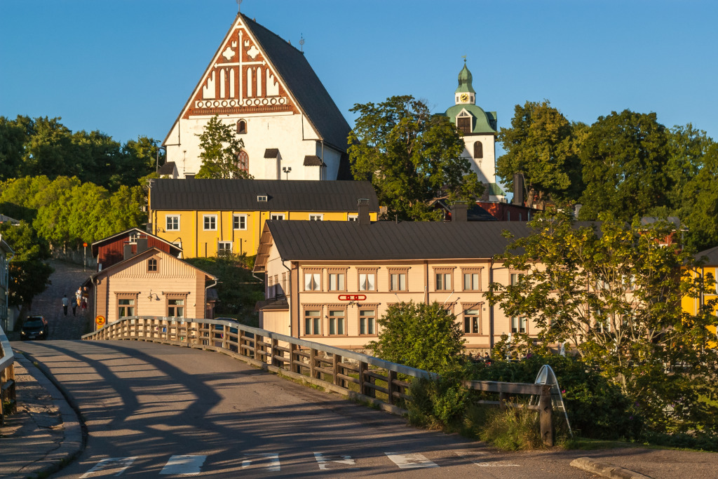 Old Town of Porvoo, Finland jigsaw puzzle in Bridges puzzles on TheJigsawPuzzles.com