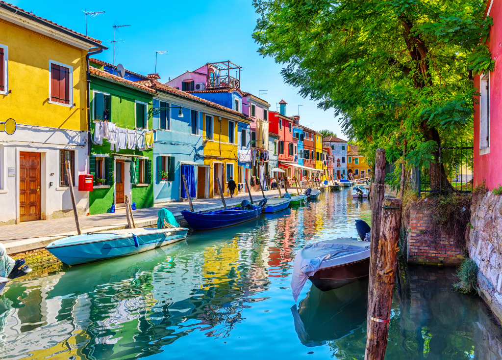 Insel Burano, Venedig, Italien jigsaw puzzle in Puzzle des Tages puzzles on TheJigsawPuzzles.com